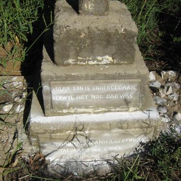 TALJAARD Johanna Susanna Gertruida nee LOOCK 1901-?