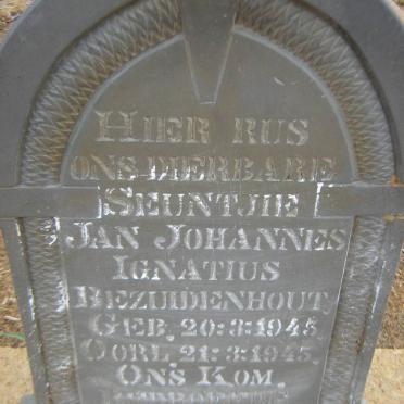 BEZUIDENHOUT Jan Johannes Ignatius 1945-1945