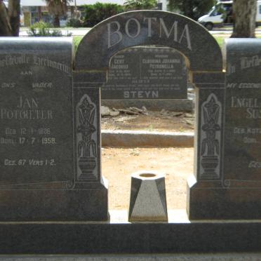 BOTMA Jan Potgieter 1886-1958 &amp; Engela Johanna Susanna KOTZEE 1892-1954