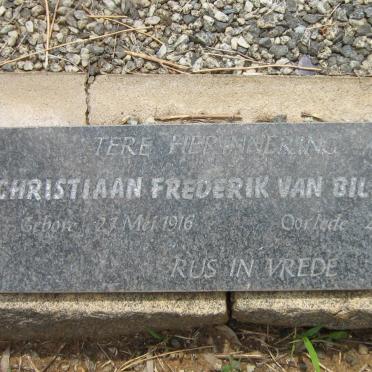 BOTMA Christiaan Frederik van Biljon 1916-1990
