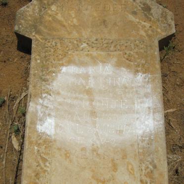 COLLER Maria Martina, van nee CRONJE 1852-1923