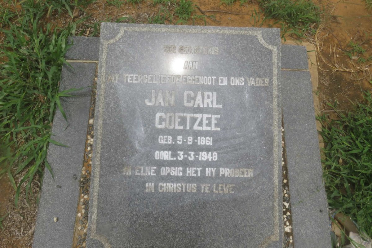 COETZEE Jan Carl 1861-1948