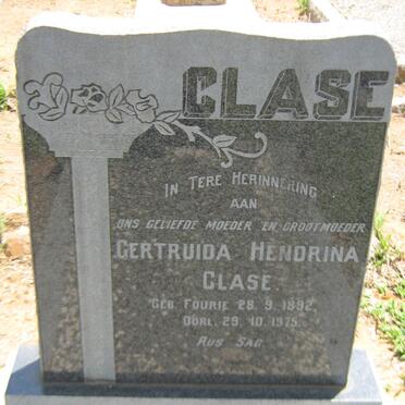 CLASE Gertruida Hendrina nee FOURIE 1892-1975
