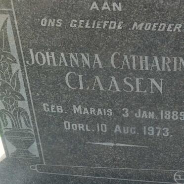 CLAASEN Cornelis Johannes 1885-1954 &amp; Johanna Catharina MARAIS 1889-1973 