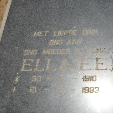 ELOFF Christiaan Stefanus Lodewickus 1910-1968 &amp; E.E. 1910-1993