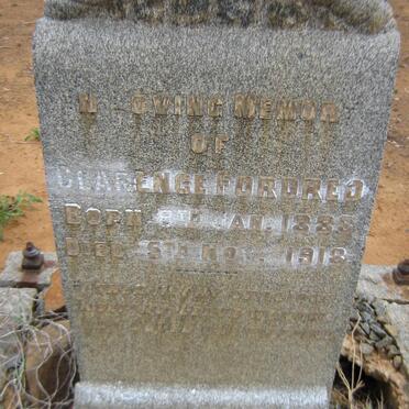 FORDRED Clarence 1888-1918