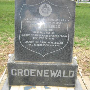 GROENEWALD Johannes Lukas 1931-1951