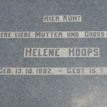 HOOPS Helene 1882-1969