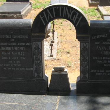HATTINGH Johannes Michiel 1873-1952 &amp; Anna Johanna Cornelia V.D. MERWE 1882-1955 