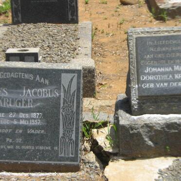 KRUGER Andries Jacobus 1877-1957 &amp; Johanna Maria Dorothea VAN DER WALT 1877-1942