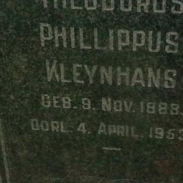 KLEYNHANS Theodorus Phillippus 1888-1953 &amp; Anna Elizabeth CLAASEN 1890-1949 