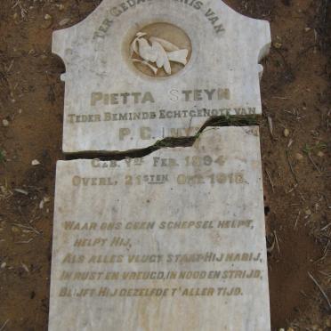 LUYT Pietta nee STEYN 1894-1918