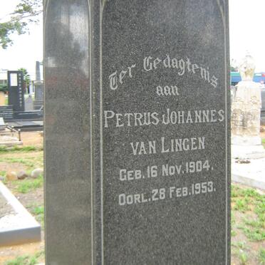 LINGEN Petrus Johannes, van 1904-1953