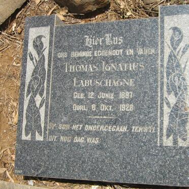 LABUSCHAGNE Thomas Ignatius 1887-1926