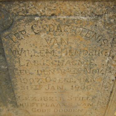 LABUSCHAGNE Willem Hendrik 1907-1908