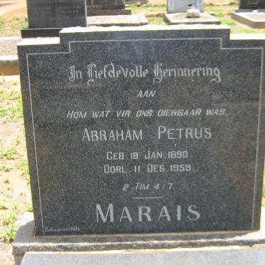 MARAIS Abraham Petrus 1890-1959