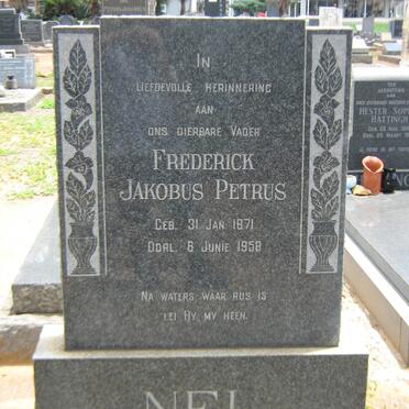 NEL Frederick Jakobus Petrus 1871-1958