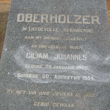 OBERHOLZER Giliam Johannes 1880-1954