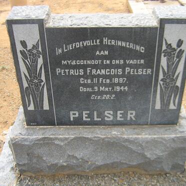 PELSER Petrus Francois 1897-1944