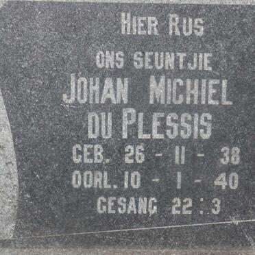 PLESSIS Johan Michiel, du 1938-1940