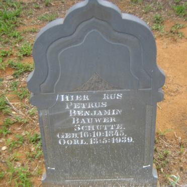 SCHUTTE Petrus Benjamin Bauwer 1845-1939