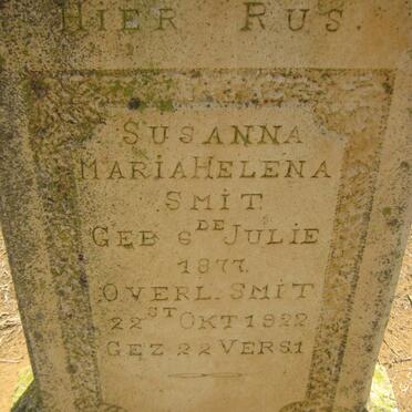 SMIT Susanna Maria Helena 1877-1922