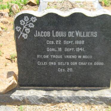 VILLIERS Jacob Louis, de 1888-1941