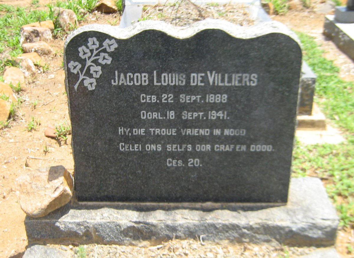 VILLIERS Jacob Louis, de 1888-1941