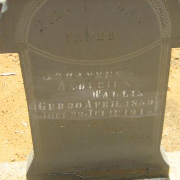 WALLIS Johannes Andries 1859-1945