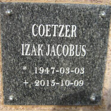 COETZER Izak Jacobus 1947-2015