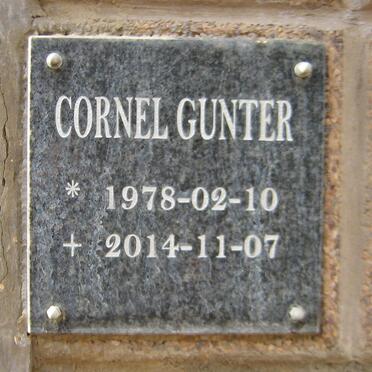GUNTER Cornel 1978-2014