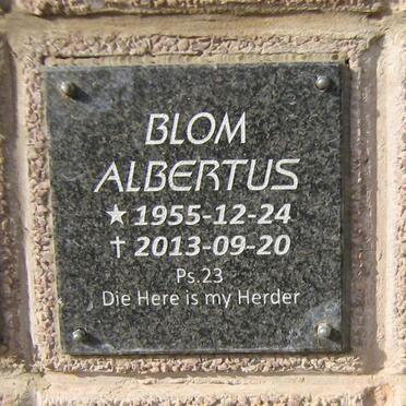 BLOM Albertus 1955-2013
