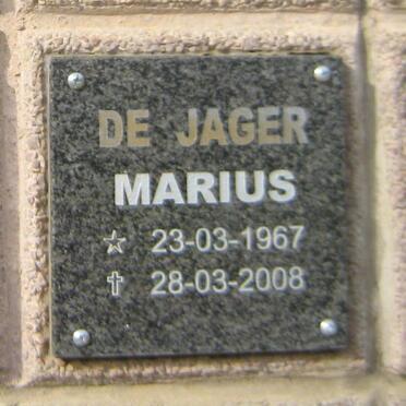 JAGER Marius, de 1967-2008