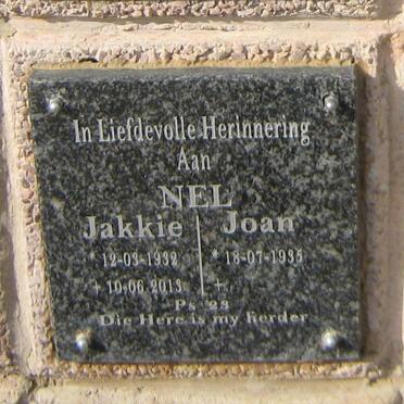 NEL Jakkie 1932-2013 &amp; Joan 1935-