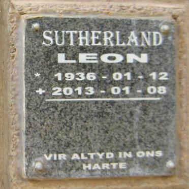 SUTHERLAND Leon 1936-2013