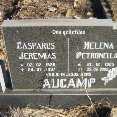 AUCAMP Casparus Jeremias 1926-1997 &amp; Helena Petronella 1925-2002