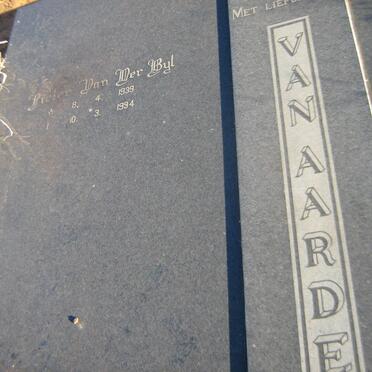 AARDE Pieter van der Byl, van 1939-1994