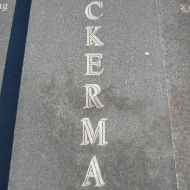 ACKERMAN Dirk Jacobus 1929-2001 &amp; Maria Elizabeth 1928-1999