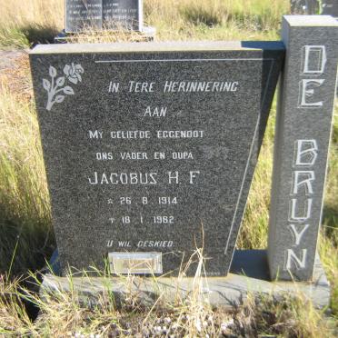 BRUYN Jacobus H.F., de 1914-1982