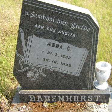 BADENHORST Anna C. 1893-1982