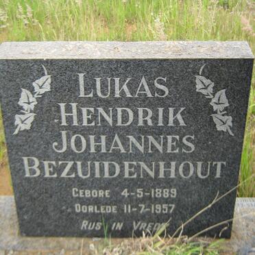 BEZUIDENHOUT Lukas Hendrik Johannes 1889-1957