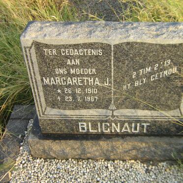 BLIGNAUT Margaretha J. 1910-1967