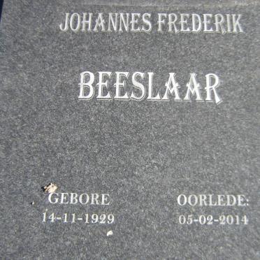 BEESLAAR Johannes Frederik 1929-2014