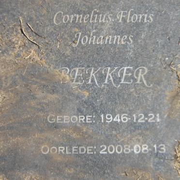 BEKKER Cornelius Floris Johannes 1946-2008 Jacoba Aletha Wilhelmina STEYN 1949-