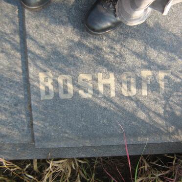 BOSHOFF Willem Barend Abraham 1894-1984 &amp; Sara Susanna VAN WYK 1903-1976