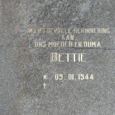 BOTES Gerhard 1939-2003 &amp; Bettie 1944-