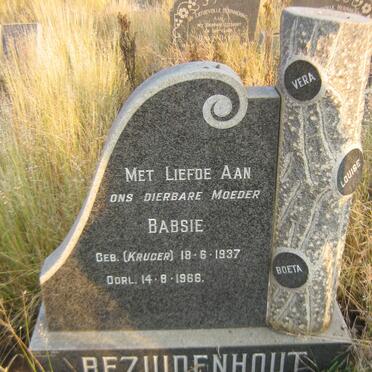 BEZUIDENHOUT Babsie nee KRUGER 1937-1966