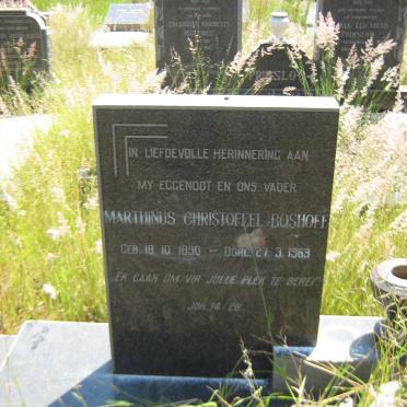 BOSHOFF Marthinus Christoffel 1890-1963
