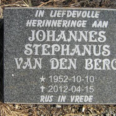 BERG Johannes Stephanus, van den 1952-2012