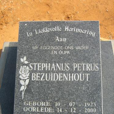 BEZUIDENHOUT Stephanus Petrus 1923-2000